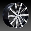 U2-23A Black Machined 22 X 9 Inch Wheel