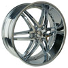U2-95S-B Chrome 24 X 10 Inch Wheel