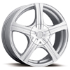 Ultra Slalom 403 Silver 16 X6.5 Inch Wheel