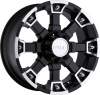 V-Tec 392 BRUTAL 18X9 matte black machined face