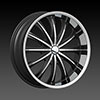 Velocity vw15 Black Machined 24 X 8.5 Inch Wheel