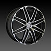 Velocity vw287 Black Machined 15 X 6.5 Inch Wheel