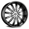 Velocity VW 865BM 22X9.5 Black Machinied with Machined Lip