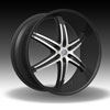 Velocity vw925B Black with Machined Face 24 X 10 Inch Wheel