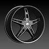 Velocity vw930B Black Machined 22 X 9 Inch Wheel