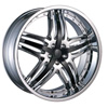 Velocity VW 810A Chrome with Black Inserts Wheel Packages
