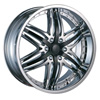Velocity VW 810B Chrome with Black Inserts Wheel Packages