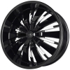 Verde Arctic 20X8.5 Black with Chrome Inserts