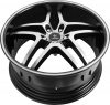 Verde Inertia 20X9 Gloss Black with Machined Face STAGGERED SETS ONLY