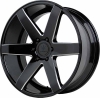 Verde Invictus 20X9 Gloss Black with Milled Windows