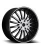 Versante 213 20X8.5 Black Machined with Machined Lip