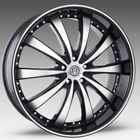 Versante 219 RWD Black Diamond Cut 10Spokes 22 X 9.5 Inch Wheel