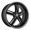 Versante 223 Black with Machined Stripe 22 X 9.5 Inch Wheel