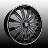 Versante 225 Black with Machined Stripe 28 X 9.5 Inch Wheel