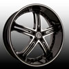 Versante 226A Black Machined 22 X 8.0 Inch Wheel