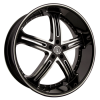 Versante 226 20X9.5 Black Machined with Machined Lip