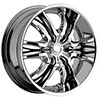 Viscera VSC 767 Chrome with Black Inserts 20 X 8.5 Inch Wheel