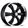 Vision 142 Legend 6 20X8.50 Gloss Black with Machine Lip