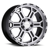 Vision 372 Raptor 17X8 Gloss Black Mirror Machined Face