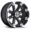 Vision 393 Lock Out 12X8 Matte Black with Machine Face
