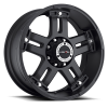 Vision 394 Warlord 20X9 Matte Black with Chrome Bolts