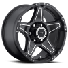 Vision 395 Wizard 18X9 Matte Black with Machine Face