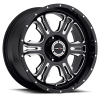 Vision 397 Rage 18X9 Gloss Black with Milled Spoke