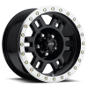 Vision 398 Manx 15X8 Gloss Black with Machine Lip and Zinc Bolts