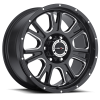Vision 399 Fury 17X8.50 Gloss Black with Milled Spoke