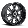Vision 399 Fury 20X10 Gloss Black with Milled Spoke V2