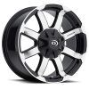 Vision 413 Valor 17X8.50 Gloss Black Machined