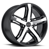 Vision 468 15X7 Gloss Black Machined