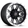 Vision 548 Commander 12X7 Matte Black with Machined Face
