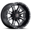 Vision 549 Sniper 12X7 Matte Black with Milled Face