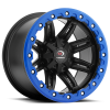 Vision 551 Five Five One 14X8 Matte Black w/ Blue Lip Armor