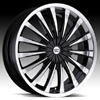 Vision Shattered Type 454 Gloss Black Machined Wheel Packages