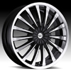 Vision Shattered Type 454 Gloss Black Machined 18 X 7.5 Inch Wheels