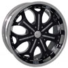 Vision 323 Torch Black Face Wheel Packages