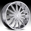 Vision Xtacy Type 456 Chrome 24 X 9.5 Inch Wheels