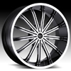 Vision Xtacy Type 456 Gloss Black Machined Wheel Packages