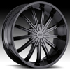 Vision Xtacy Type 456 Phantom Black 22 X 9.5 Inch Wheels