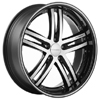 Vossen VVS 085 Black Machined w Black Lip Wheel Packages