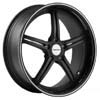 Vossen VVS 087 Matte Black Machined W Gloss Lip 20 X 11 Inch Wheel