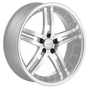 Vossen VVS 078 Black Machined Chrome Lip Caps