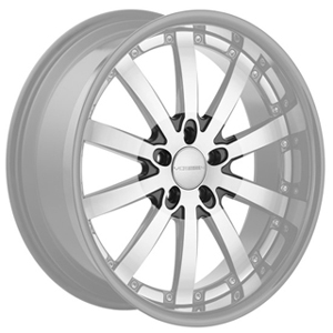 Vossen VVS 083 Black Machined Black Lip Caps