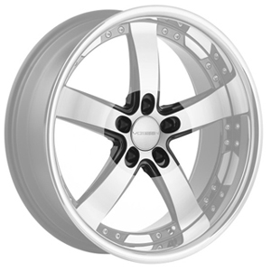 Vossen VVS 084 Black Machined Chrome Lip Caps
