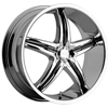 Viscera VSC 770 Chrome with Black Inserts 18 X 7.5