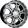 V-Tec 372 RAPTOR 22X9.5 gloss black machined face & lip