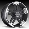 V-Tec Warlord 394 Black Machined with Optional Cap 17 X 8.5 Inch Wheels