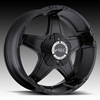 V-Tec Wizard 395 Matte Black with Optional Cap  20 X 9 Inch Wheels